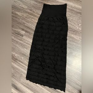 Max studios long black maxi skirt